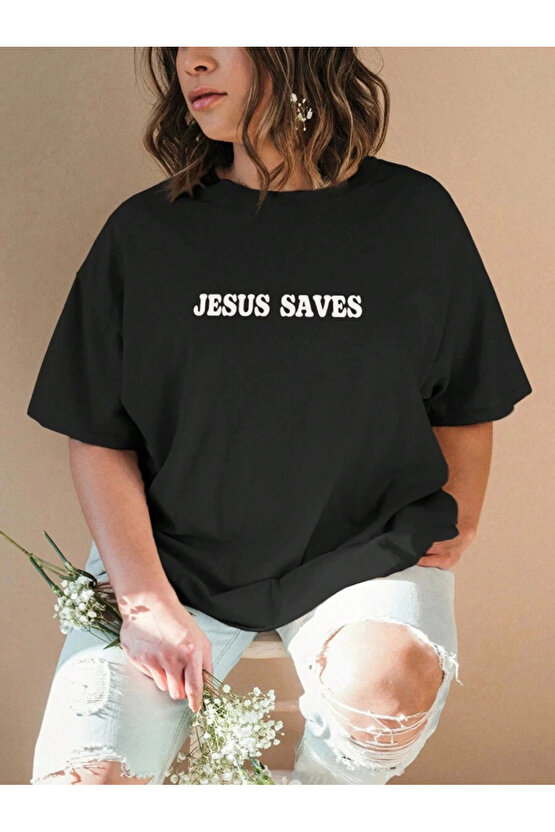 Baskılı Kadın T-shirt - Siyah