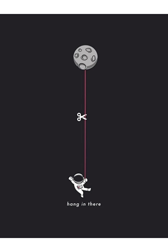 Erkek Baskılı Oversize T-shirt - Siyah