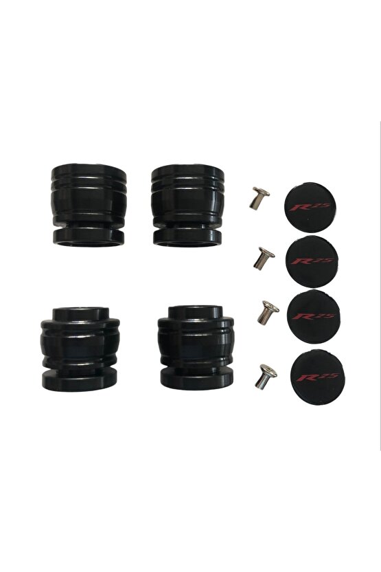 Unisex Bisiklet Yaka Baskılı Double Oversize T-Shirt - Siyah