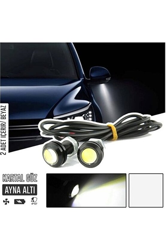 Ayna Altı LED Ayna Altı Cob Aydınlatma LED Eagle Eye Kartal Göz LED 2 Adet