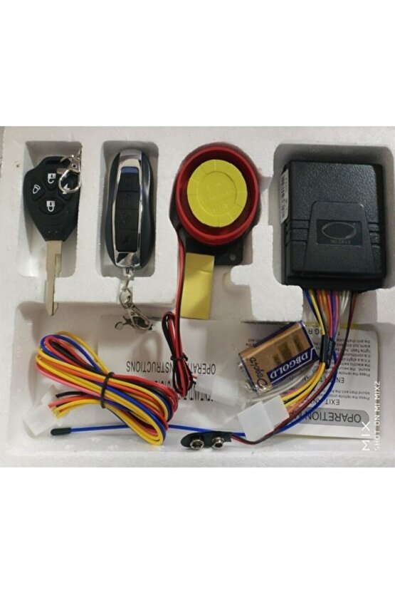 Motorsiklet Alarm Seti 120db Uzaktan Çalıştırma Anti-hırsızlık