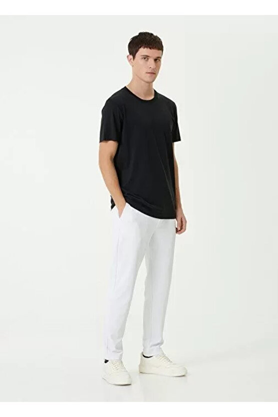 Unisex Basic Bisiklet Yaka Regular T-Shirt - Siyah