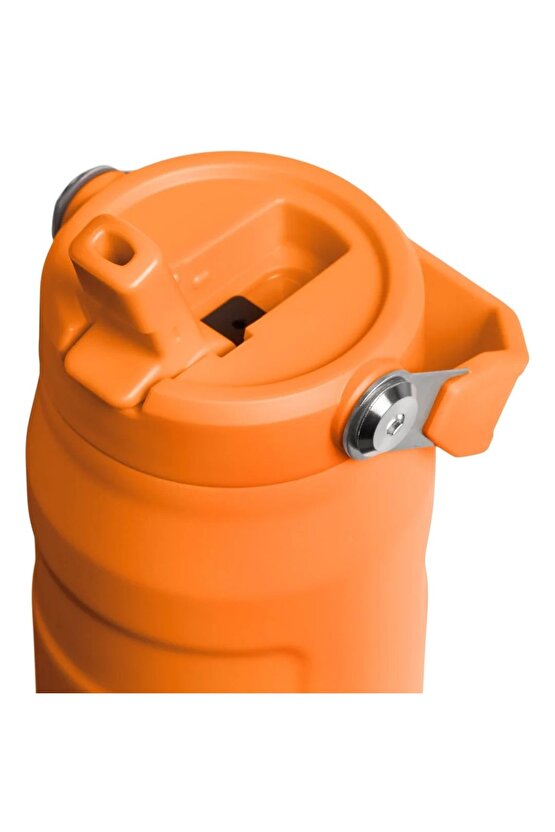 The IceFlow Flip Straw Pipetli Termos Bardak 0,70 LT Matara TURUNCU