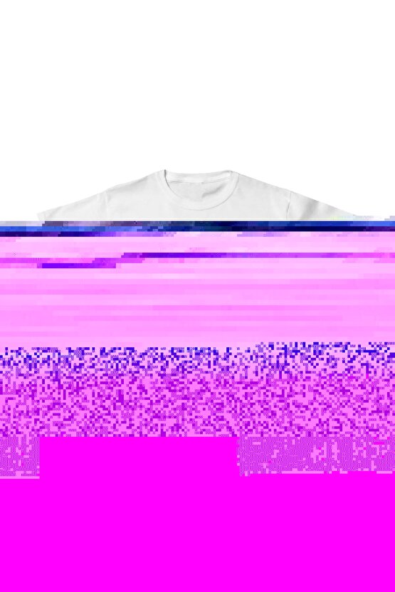 Unisex Çocuk Baskılı T-Shirt - Beyaz