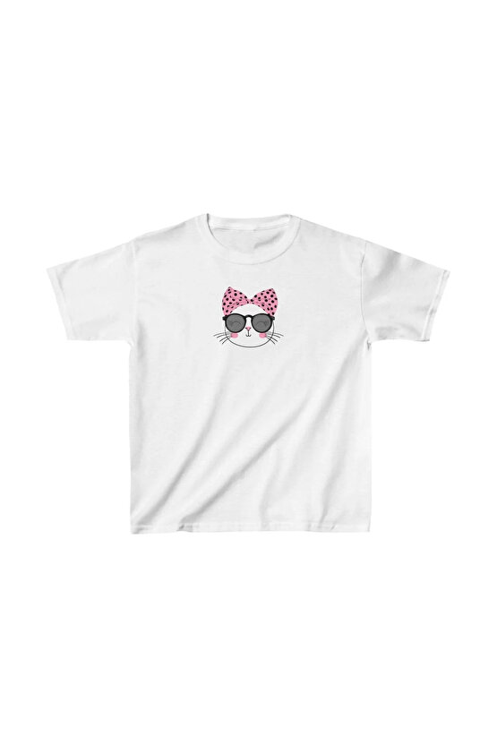 Unisex Çocuk Baskılı T-Shirt - Beyaz