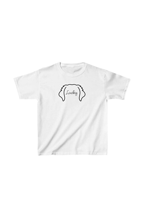 Unisex Çocuk Baskılı T-Shirt - Beyaz