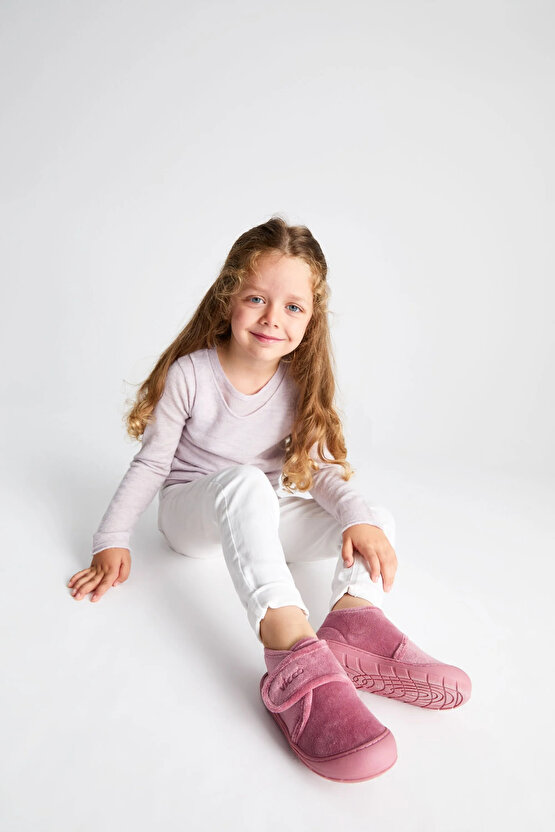 959.P19K.446 Color Kız Çocuk Patik Panduf Pembe