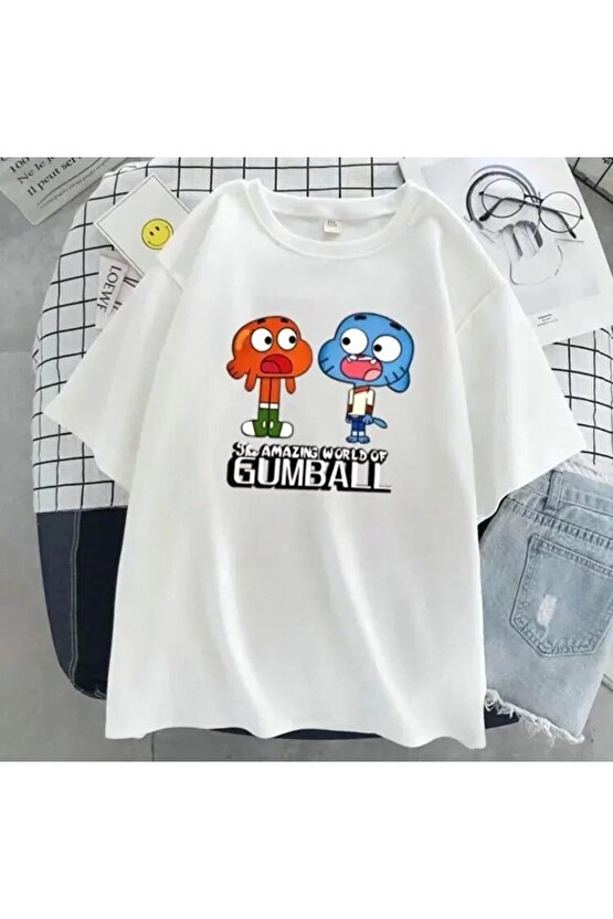 Çocuk Unisex Baskılı T-Shirt - Beyaz