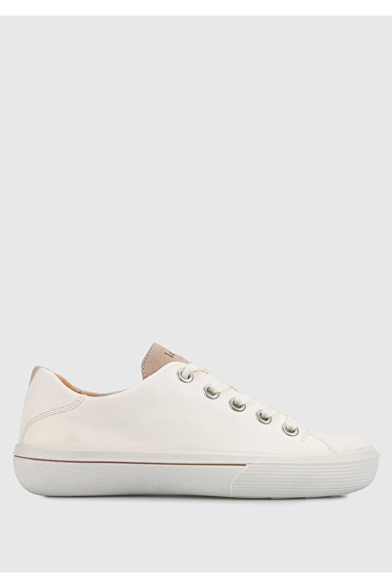 Beyaz Deri Kadın Ayakkabı