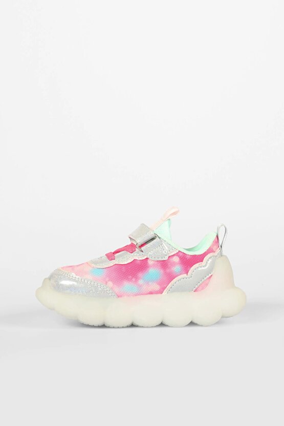 Kız Çocuk Gümüş Işıklı Balloon Sneaker