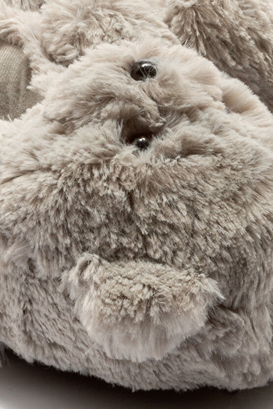 Teddy Kadın,Garson Boy Hayvanlı Panduf Gri 3641