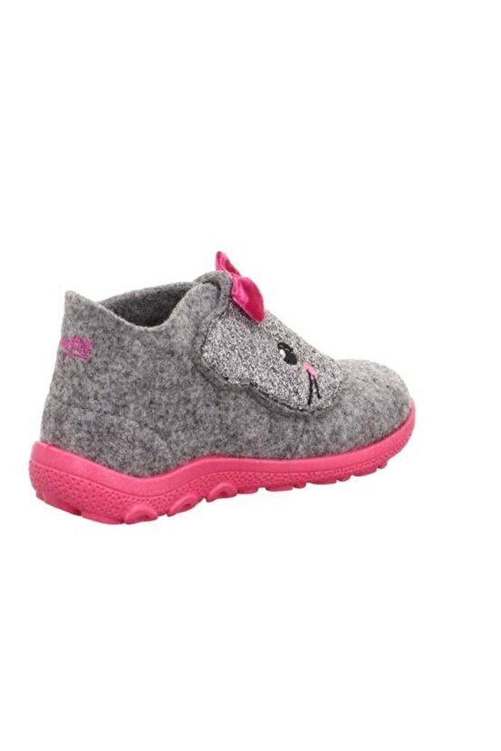 Happy Octi Çocuk Keçe Panduf Gri Sim