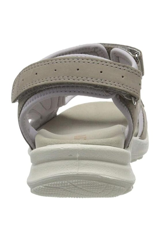 Kadın Gri Siris Nubuk Deri Sandalet