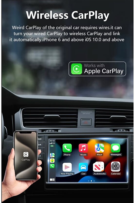 Kablosuz Carplay Android Auto Box Türkçe Dil 2 Gb Ram 16 Gb Rom 3 in 1 Wifi Hdmi Bt