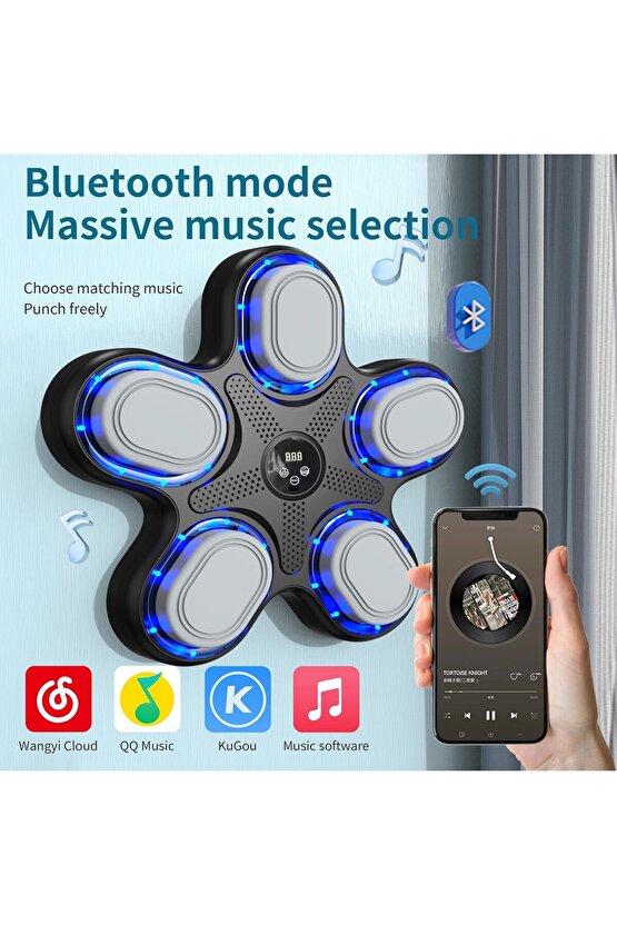 BLUETOOTH HOPARLÖR ÖZELLİKLİ DUVAR BOKS MAKİNESİ MÜZİKLİ BOX 9 MOD SEVİYE AYARLI BOX STANDI