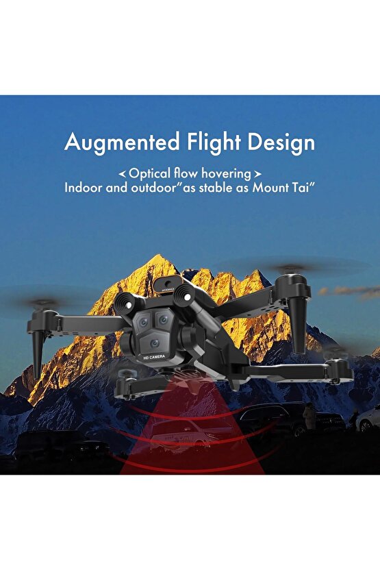 ÇİFT KAMERA DRONE UZAKTAN KUMANDA APP DESTEKLİ QUADCOPTER TEK TUŞ İNİŞ KALKIŞ