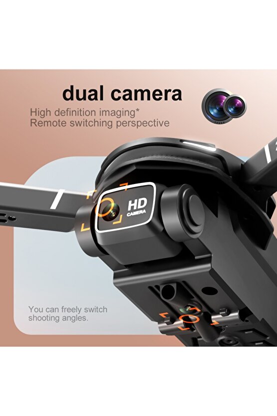 ÇİFT KAMERA VE BATARYALI DRONE UZAKTAN KUMANDA APP DESTEKLİ QUADCOPTER TEK TUŞ İNİŞ KALKIŞ