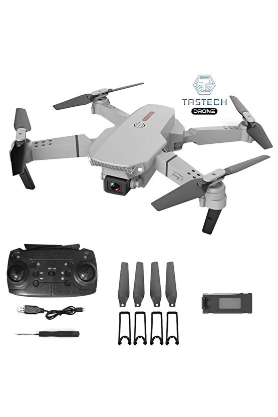 720P KAMERALI DRONE E88 KATLANABİLİR UZAKTAN KUMANDALI APP DESTEKLİ QUADCOPTER