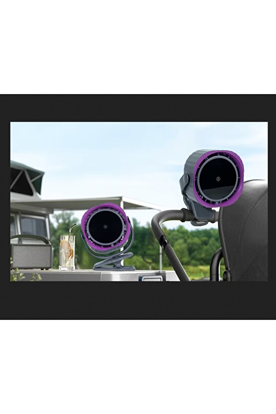 KLİPSLİ FAN MASAÜSTÜ BEBEK ARABASI ŞARJLI MANDALLI VANTİLATÖR 1800RPM 3600MAH