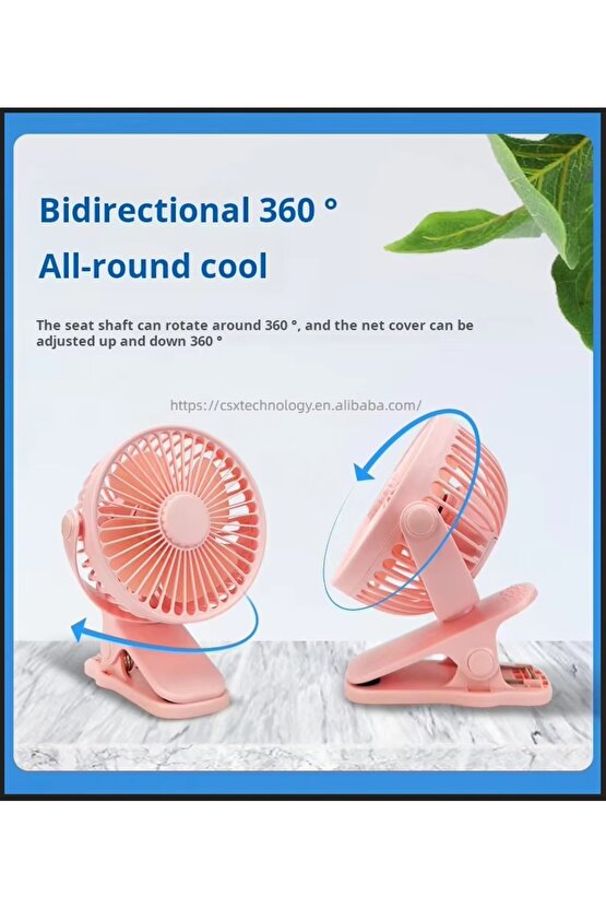 MANDALLI MİNİ ŞARJLI FAN ASKILI VANTİLATÖR MASAÜSTÜ HAVA SERİNLETİCİ