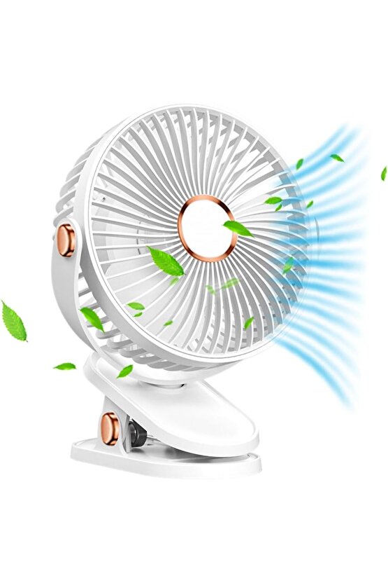 MANDALLI MİNİ ŞARJLI FAN ASKILI VANTİLATÖR MASAÜSTÜ HAVA SERİNLETİCİ