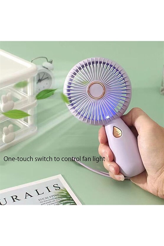ŞARJLI EL FANI MİNİ VANTİLATÖR 3 HIZ KADEMELİ HAVA SOĞUTUCU SERİNLETİCİ MİNİ KLİMA