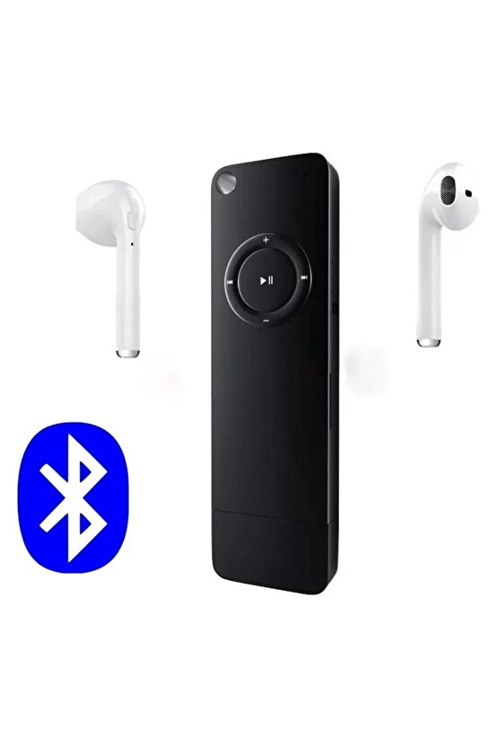 Bluetooth Lu Mp3 Player Dahili Hoparlör Kablolu Ve Kablosuz Kulaklık Ile Kullanabilme Mini Mp3 Çalar
