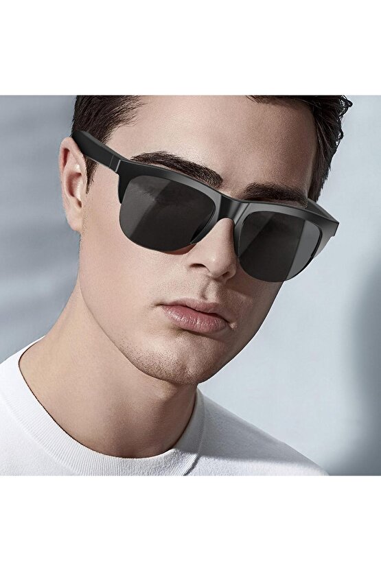 spor müziği için Bluetooth kulaklık güneş gözlüğü UV dokunmatik akıllı bluetooth hoparlör gözlük