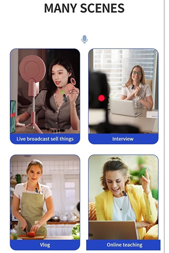 ANDROİD UYUMLU KABLOSUZ TEKLİ YAKA MİKROFONU TYPE C GİRİŞLİ YOUTUBE VİDEO CANLI YAYIN