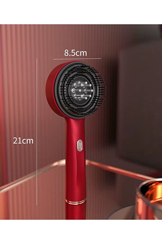 ŞARJLI MASAJ TARAĞI KAFA DERİSİ SAÇ BAKIM VE MASAJ TARAĞI BAKIM YAĞI HAZNELİ