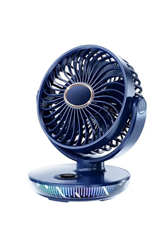 ŞARJLI MASAÜSTÜ MİNİ KLİMA SERİNLETİCİ FAN RGB LED IŞIKLI VANTİLATÖR ASKILI FAN