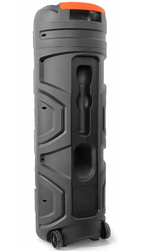 3X8 İNÇ BÜYÜK BOY TEKERLEKLİ BLUETOOTH SPEAKER ŞARJLI KABLOSUZ MİKROFONLU HOPARLÖR