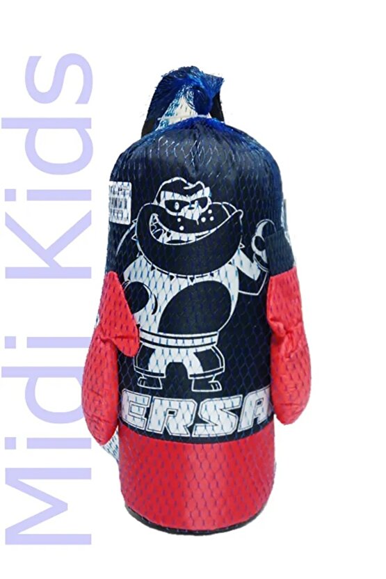 40CM BOKS TORBASI ÇOÇUKLAR İÇİN ELDİVEN HEDİYELİ ASKILI BOXİNG KUM TORBASI