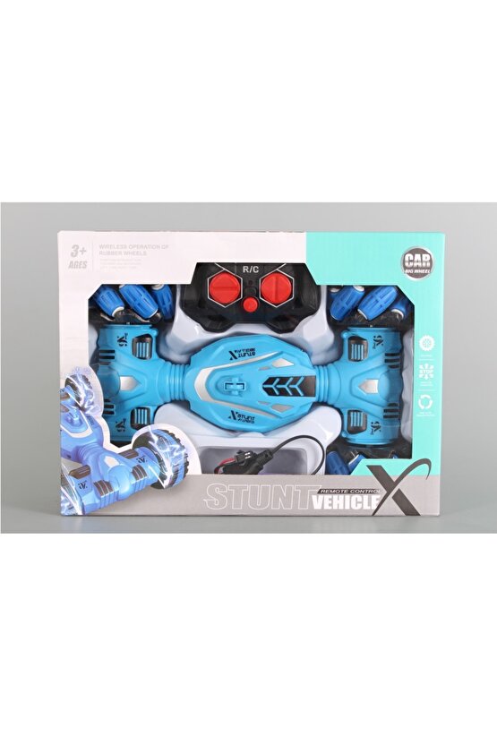 DRİFT ARABA YAN YAN GİDEN LED IŞIKLI UZAKTAN KUMANDALI 360 DERECE DÖNEN STUNT RC ARABA