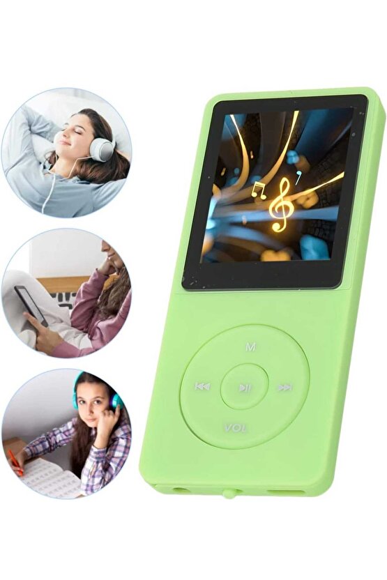8GB DAHİLİ HAFIZALI BLUETOOTHLU MP3-MP4 ÇALAR FM RADİO DAHİLİ HOPARLÖR EKRANLI MÜZİK ÇALAR