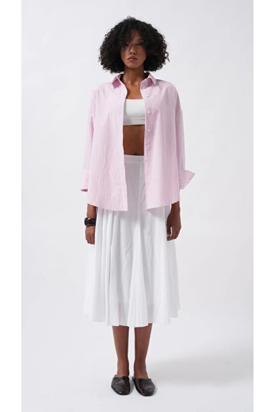 Çizgili Basic Gömlek