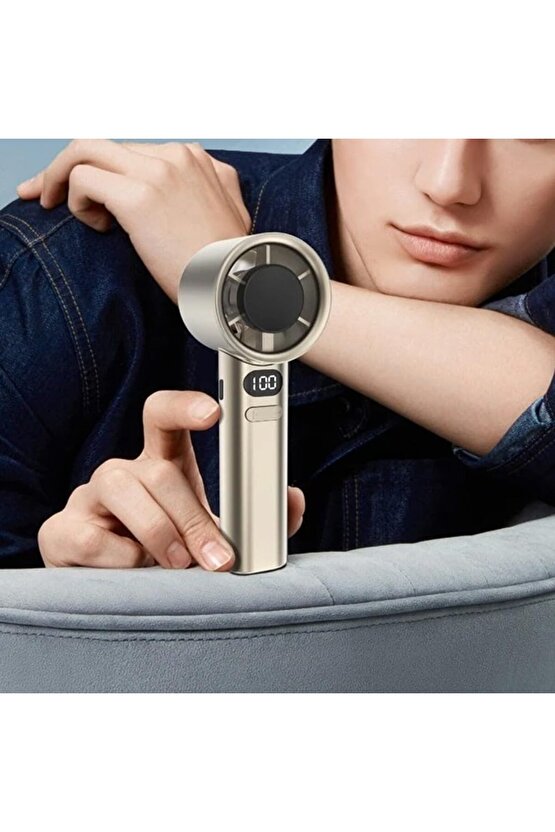 MİNİ KLİMA ŞARJLI VANTİLATÖR SERİNLETİCİ LED ŞARJ GÖSTERGELİ EL FANI Seyahat Kamp ve Yatak Odası