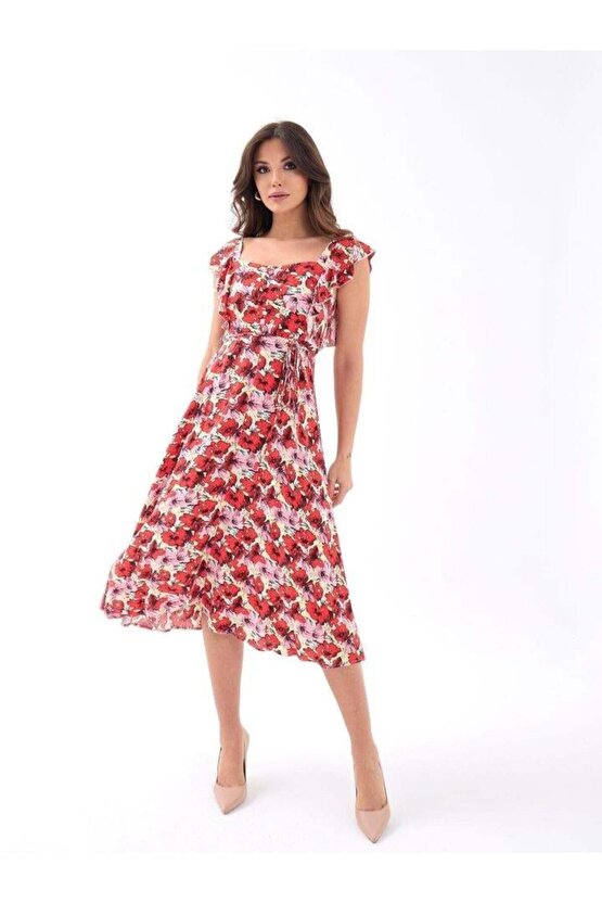 5370 ELBİSE-KIRMIZI