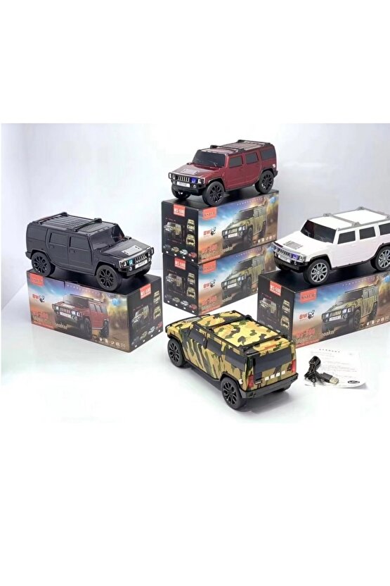 Ws-590 Hummer Oto Tasarımlı Bluetooth Hoparlör Sd Kart Usb Fm Radyolu Kablosuz Speaker