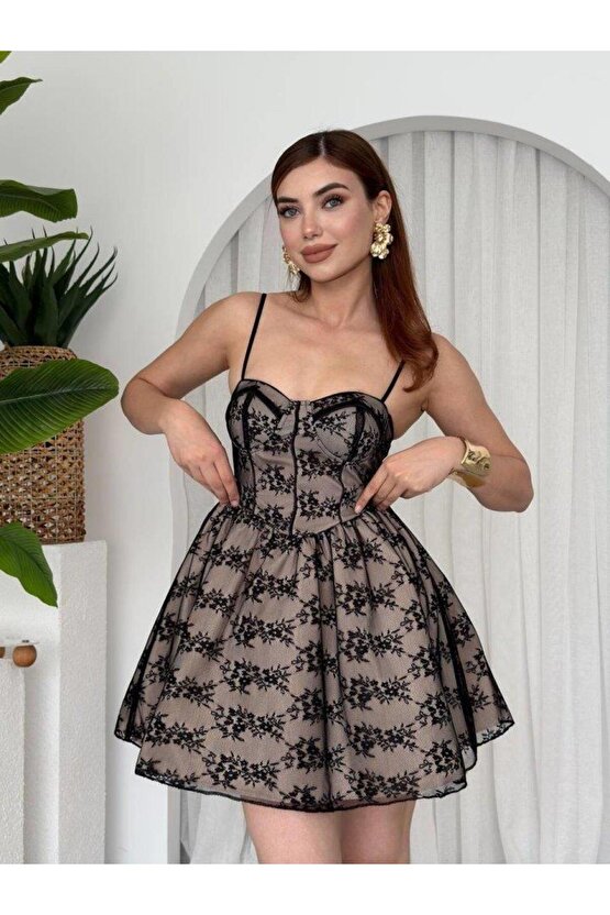 Toba İp Askılı Elbise