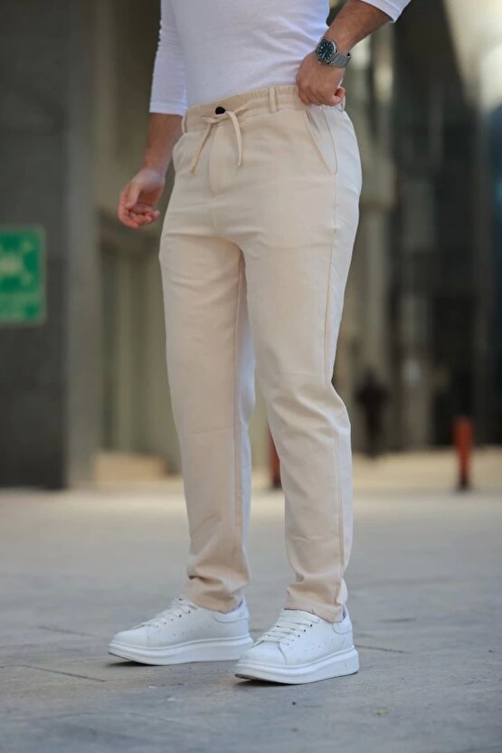 ELEVA FEMME Erkek Beli Bağcıklı Jogger Pantolon