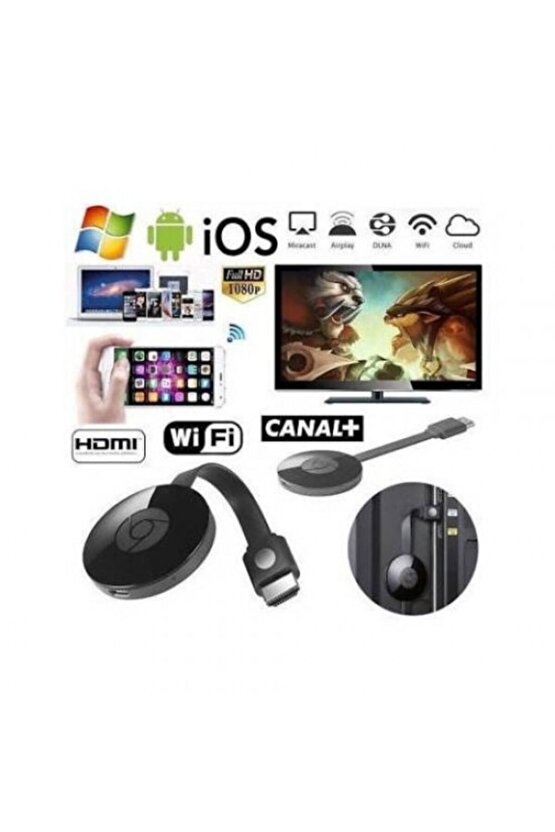 Kablosuz Hdmi Görüntü Aktarıcı 1080p Hd Görüntü Ve Ses Aktarma Ios Android Uyumlu G2-4
