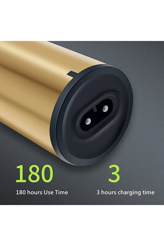 Profesyonel Şarjlı Saç Sakal Kesme Ense Çizim Şekillendirme Traş Makinesi T Bıçak Vücut Kılı Alma