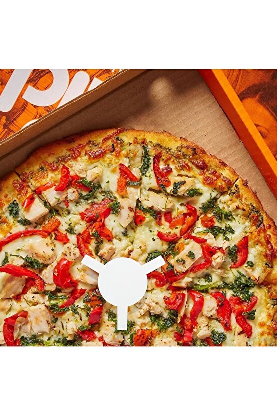 Plastik Pizza Ayağı 100 Adet (Pizza Kutusu Destekleyici) Tripod