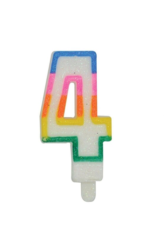 Renkli 4 Rakam Mum