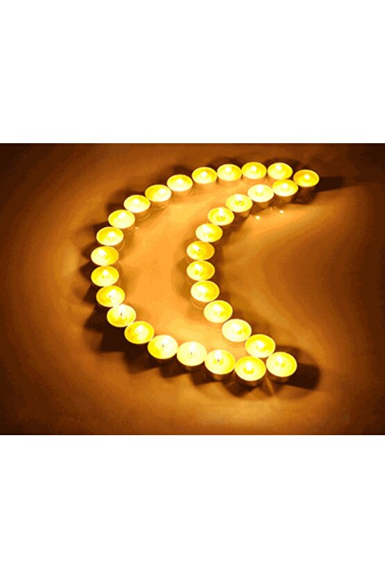 Beyaz 50li Tealight Mum
