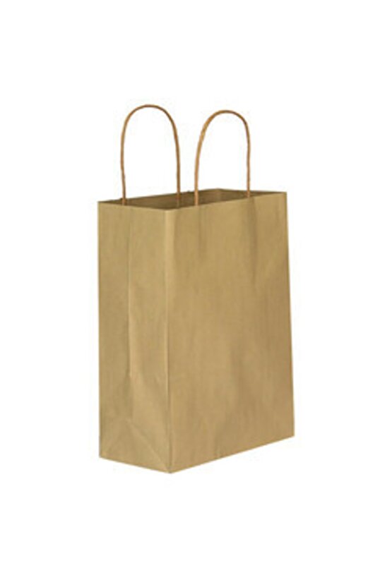 31x12x41 Büküm Saplı Poşet 25li -kraft-