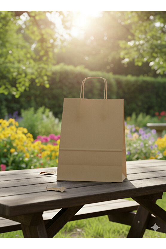 31X12x41 KRAFT KARTON ÇANTA (25’Lİ)