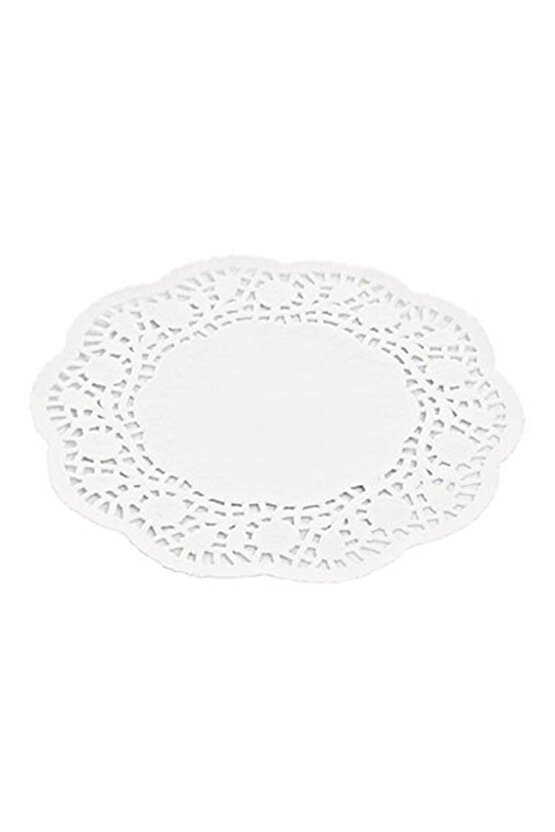 Dantel Kağıt Karton Çay Meşrubat Bardak Altlığı - Beyaz - 9 Cm. - 500 Adetlik Paket