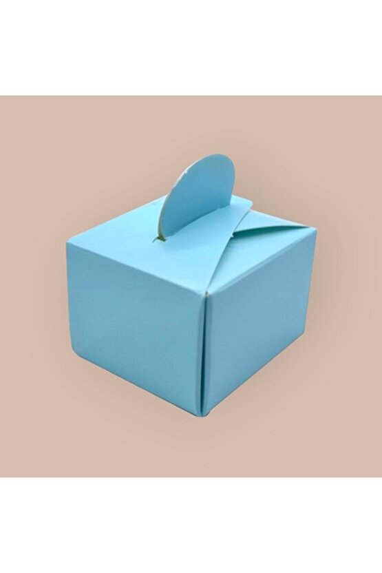 Lokum Kutusu - Küp - Mavi 50li
